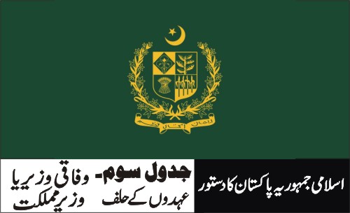 وفاقی وزیر یا وزیر مملکت۔آرٹیکل 92(2)